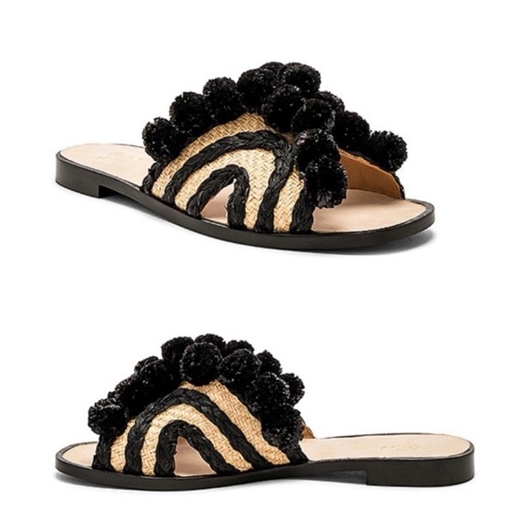 Joie Shoes - Joie flats sandals sliders EU 36 US 5,5/6 straw  cruise palm beach